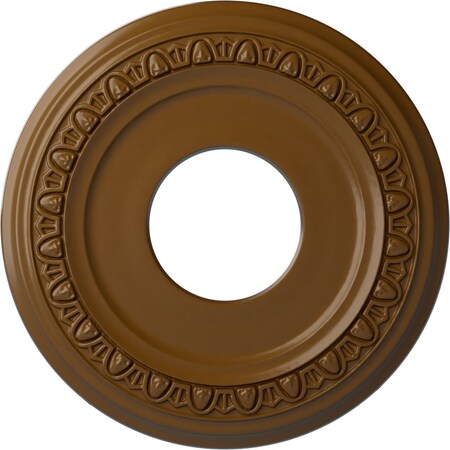 Ekena Millwork Jackson Ceiling Medallion (Fits Canopies up to 7 3/8"), 12 1/4"OD x 4"ID x 1 1/8"P, Smokey Topaz CM12JASTF